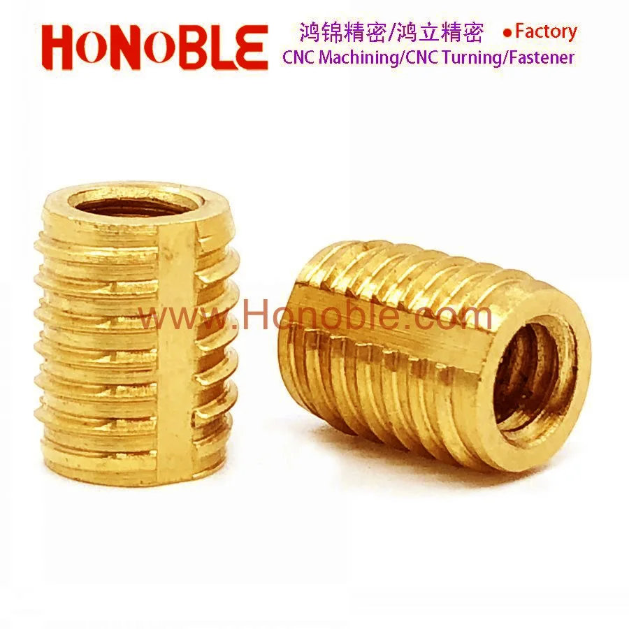 
Self-tapping threaded inserts for plastic 