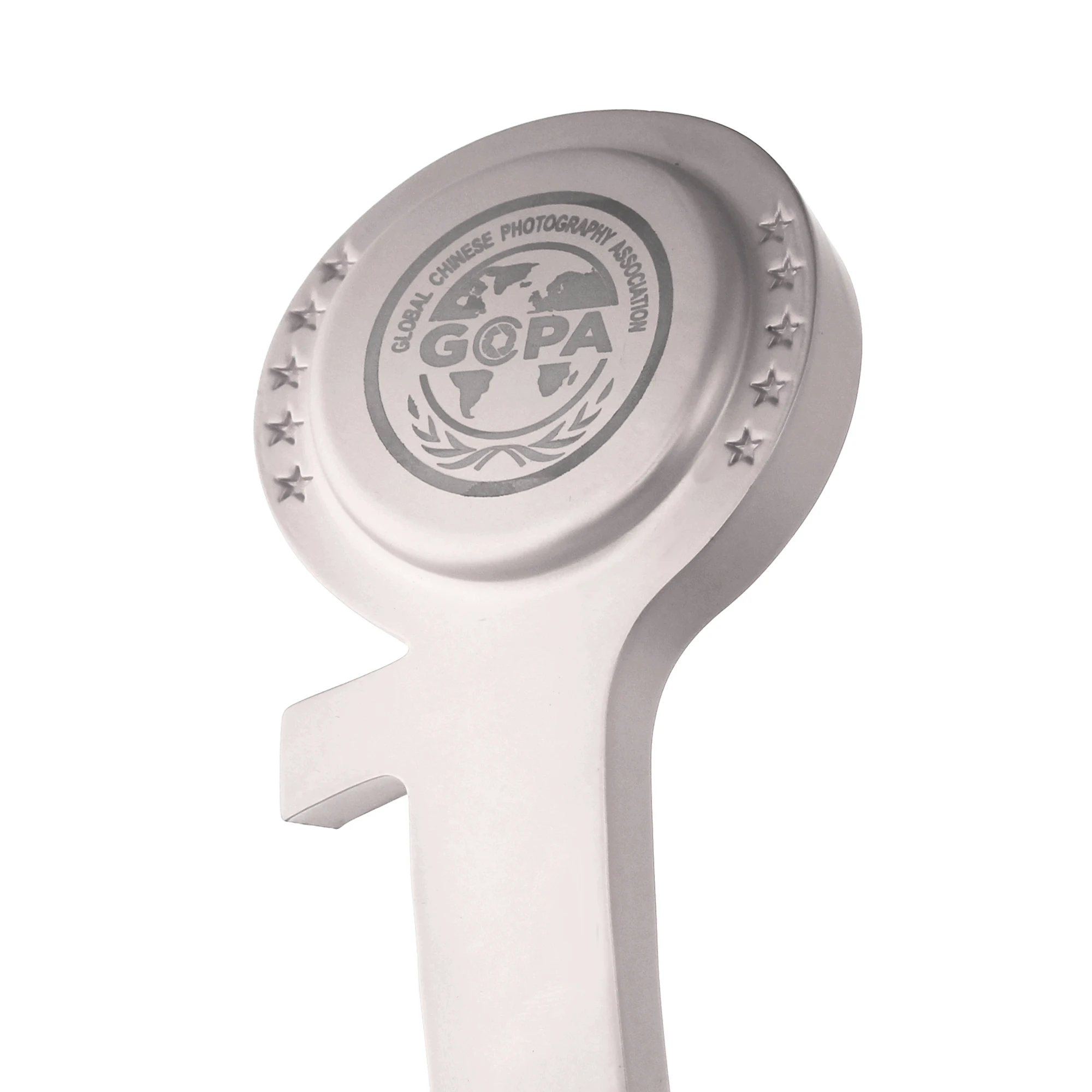 Персонализированные пятизвездочные круглые таблички Золотая концепция сувенирный трофей награда