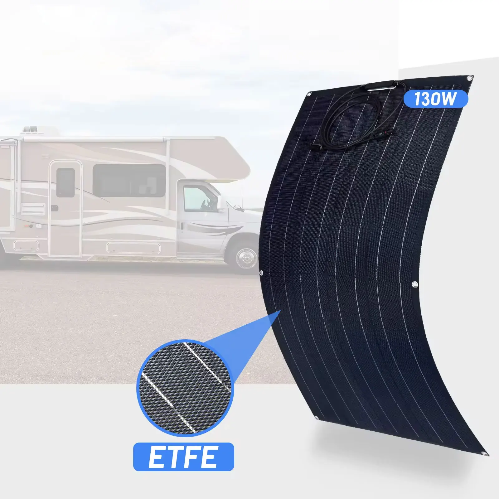 SOENERGY ETFE PV Thin Film Solar Panel 60w 130w Monocrystalline Flexible Solar Panel