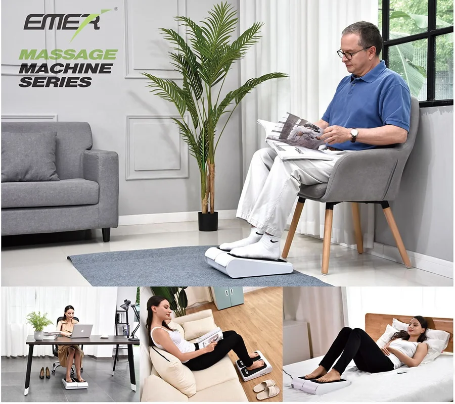 Health care electric foot massager body blood circulation mini vibration machine relax foot & leg muscle exercise machine