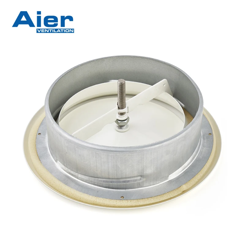 Exhaust Disc Valve Hvac Ducting Return Air Toilet Round Metal Disc Valve