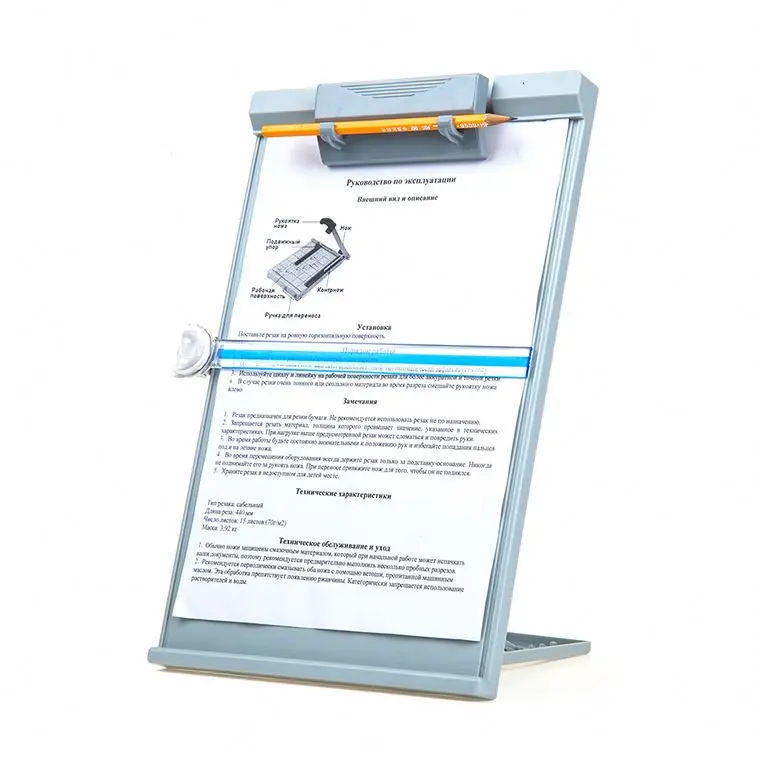 Household Reading Book Stand Plastic Book Holder adjustable Portable Magazine Book stand Document Holder