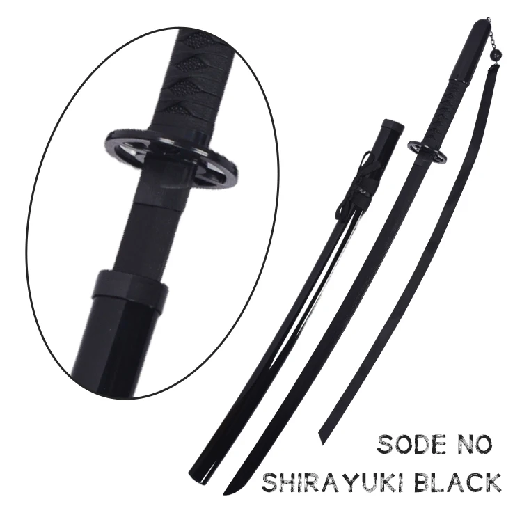 Wholesale 4 Styles Bleach 104cm Kurosaki Ichigo Zangetsu Anime Kidults Role Play Toy Katana Wood Swords For Cosplay Playing Boys