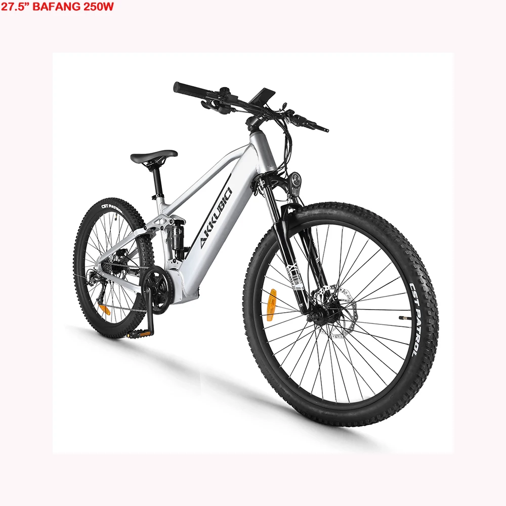 Akkubici bafang mid drive motor bicicleta electrica 27.5 Inch mountain e-bike 48V 750W Motor Aluminium Alloy e bikes for men