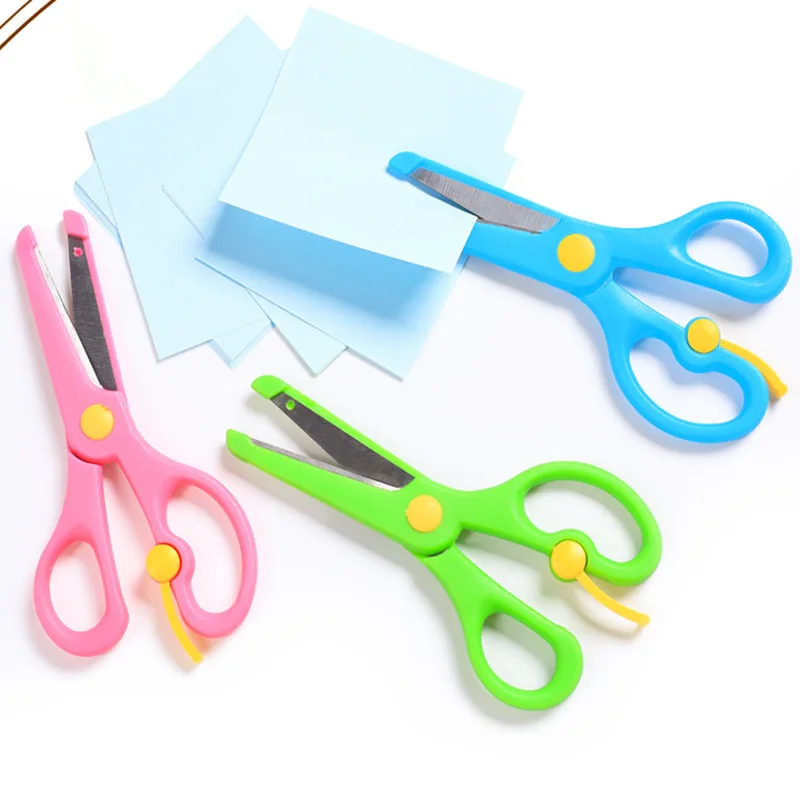 Лидер продаж с защитными ножницами экологически чистые тупым наконечником лезвие из нержавеющей стали 5 дюймов студенческие ножницы-бабочки для школы