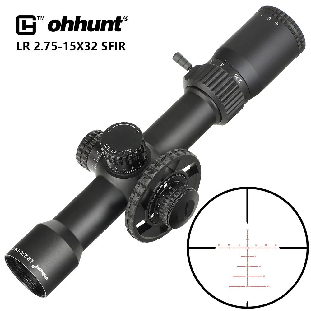 YSC OEM 2.75-15X32 SFIR Compact Scope Side Focus With Big Handwheel Optic Tactical Sights for Hunting