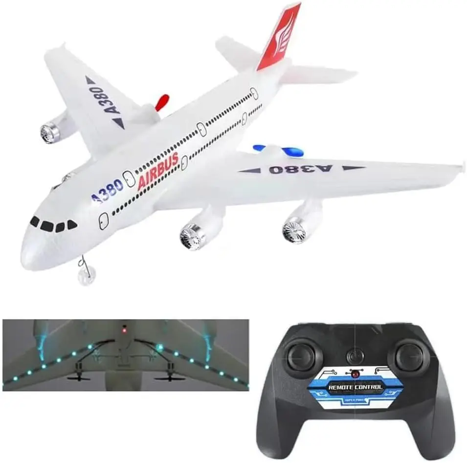 2024 toys epp foam rc airplane rc plane airbus a380 3ch kit 2.4g remote control aircraft Glider For Kids Boys