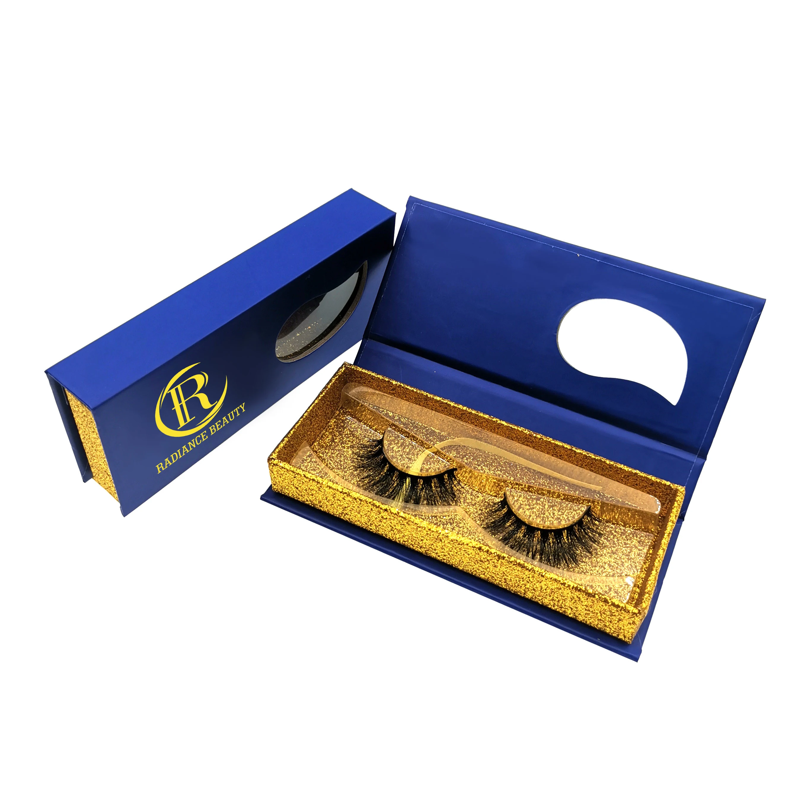 3D REAL Mink eyelash lash packaging box custom best false eyelashes