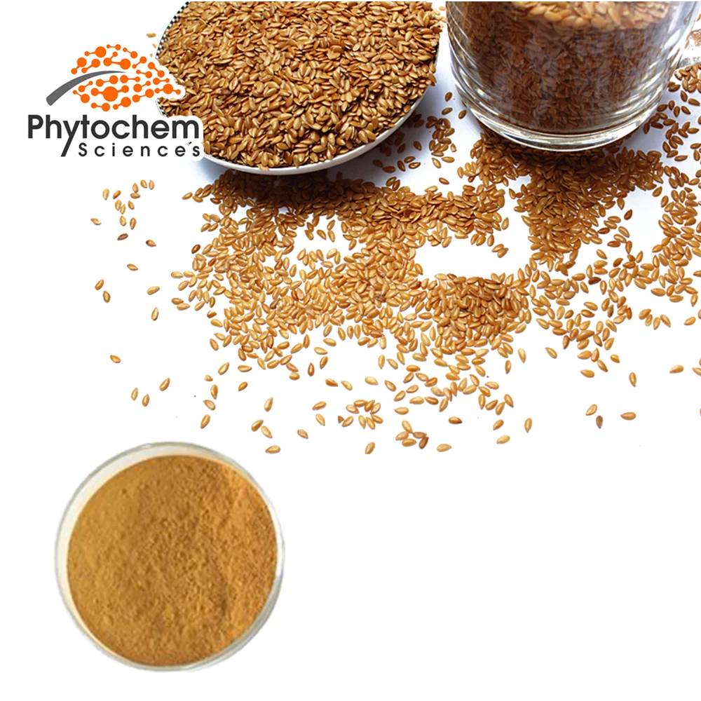 High quality best price Linum usitatissimum L. 20% Lignans  by HPLC Use part: Seed Flax Seed Extract