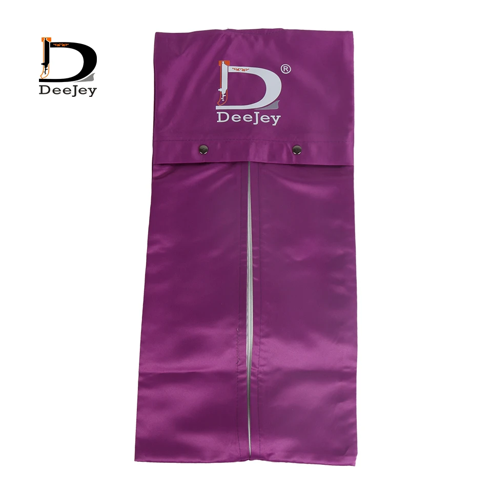 Custom Logo Printing Satin Wig Bag Hanger Storage Hair Extensions Protection Wig Storage Bag With Hanger