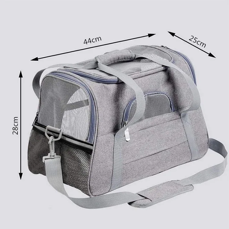 Airline approved foldable portable soft pet carrier dog and cat travel bag