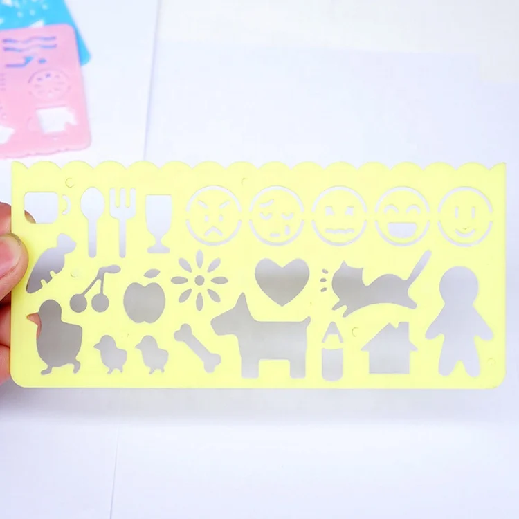 Promotion of high quality OEM cartoon transparent plastic ruler drawing board