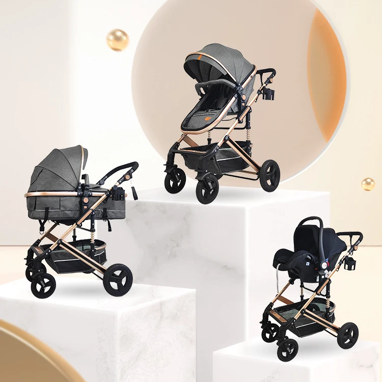 Baby Stroller Combo Car Seat Travel System Wagon S Foldable Baby Pram Baby Pram 3 In 1 European