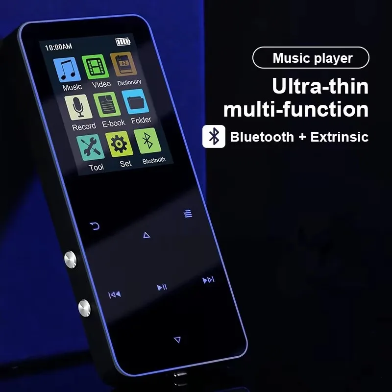 Cheap metal Bluetooth recording MP3 student music portable player MP4 lossless music player LCD touch screen supports TF card