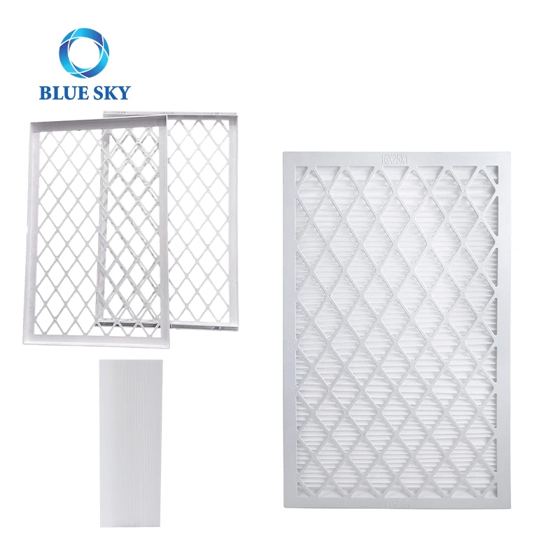 16x20x1 20x20x1 Reusable ABS Plastic Frame MERV 8 11 13 Deep Pleated Air Conditioning Medium Effect HVAC Furnace Air Filters