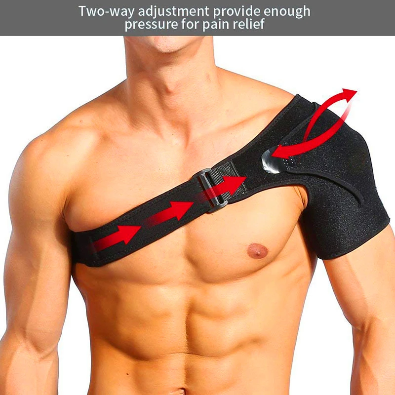 Custom Logo Neoprene Breathable Shoulder Protection Sports Compression Adjustable Belt Shoulder Support Braces