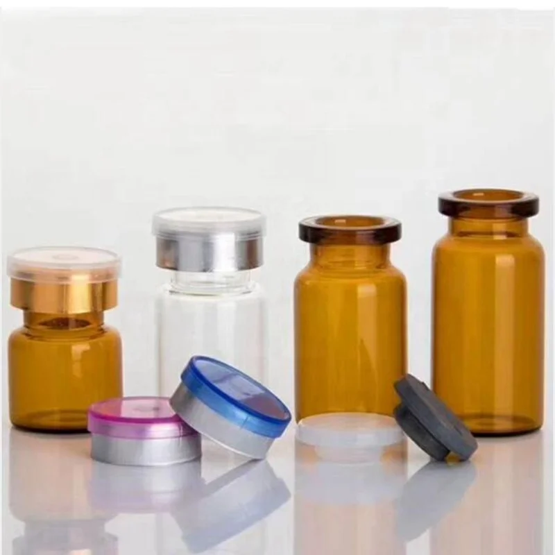 3ml 5ml 7ml 10ml 20ml amber clear tubular glass sterile vial