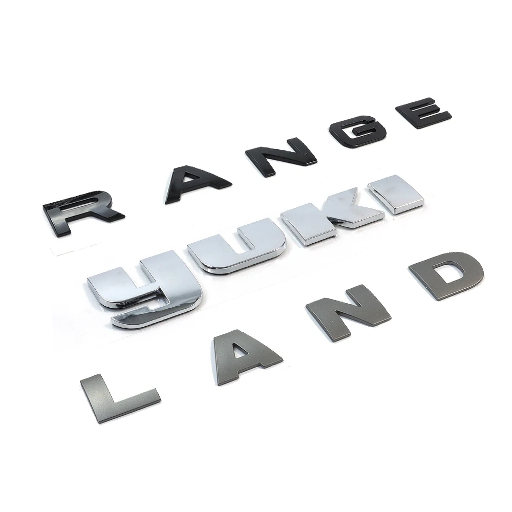 Chrome Car Logo Stickers Badges 3d Abs Custom Logo Letters Hood Trunk Decoration Badges Auto logos Stickers