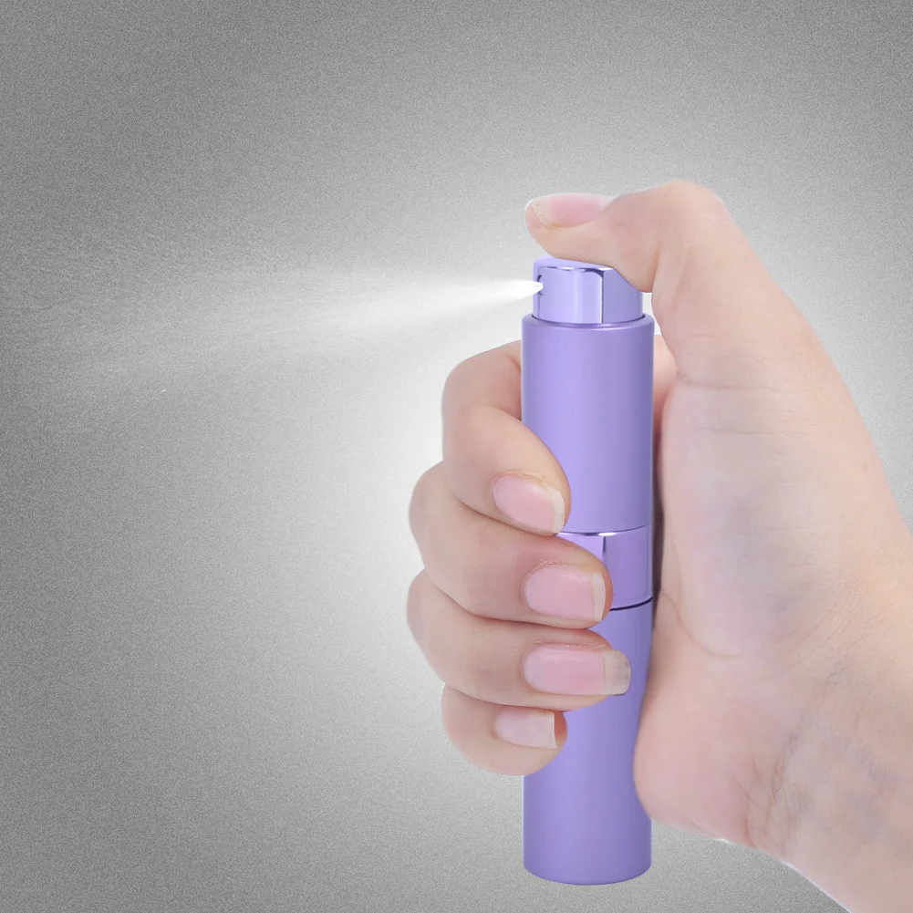 5ml 8ml 10ml Colorful Empty Luxury Twist Aluminum Perfume Atomizer Bottle