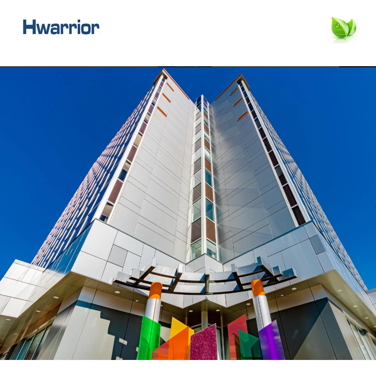 2020 New Fashionable customized  fireproof 4mm aluminum panel curtain wall system metal facade panel system foshan