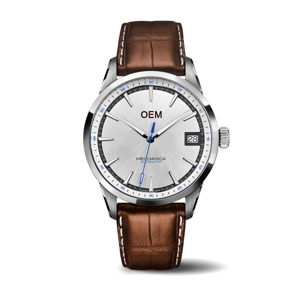 40MM Stainless Steel Automatic Classic Watches ,Domed Sapphire Glass With Anti-reflective Coating ,powered By Sellita SW200