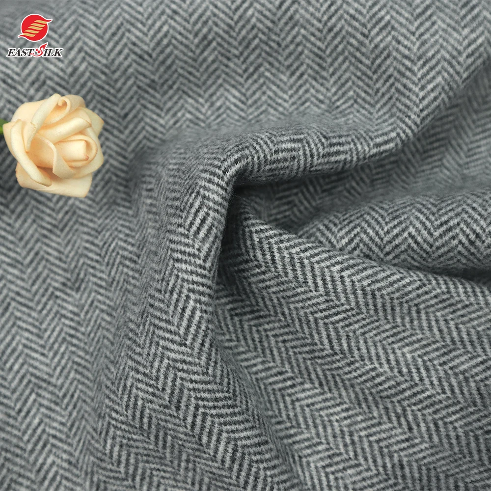 Wholesale Knitted 100% polyester Herringbone twill bonded polar fleece and TPU soft shell fabric for outdoor winter coat