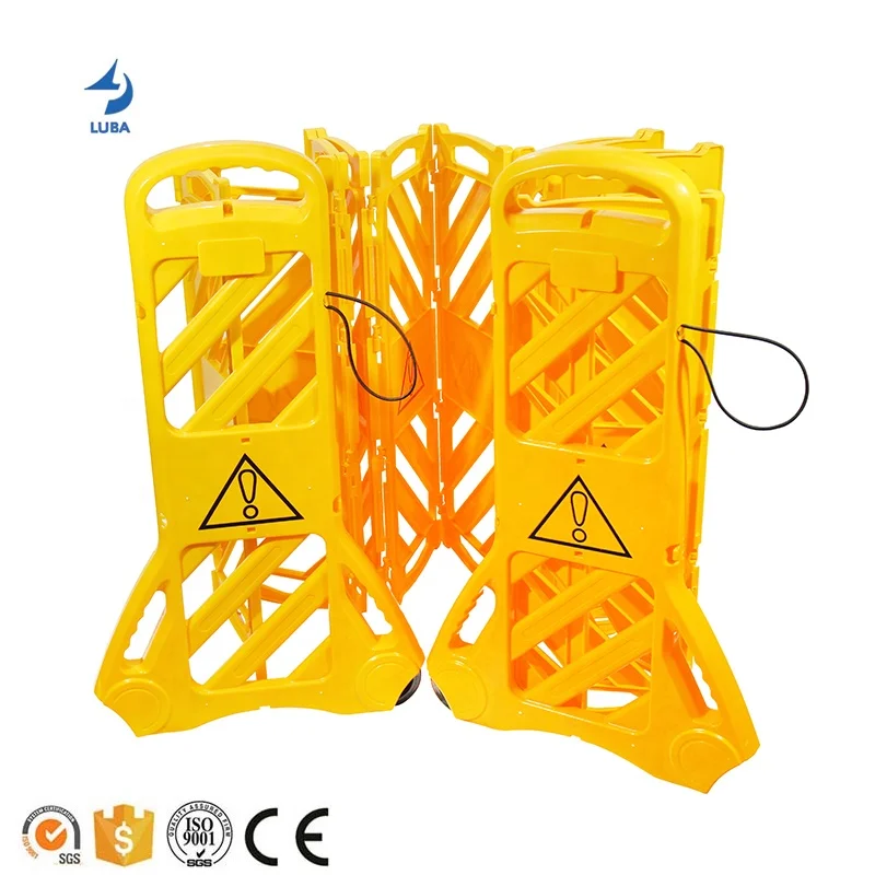 High Quality Plastic Portable Road Traffic Retractable Fence Expandable Gate Road Safety Expandable Barrier