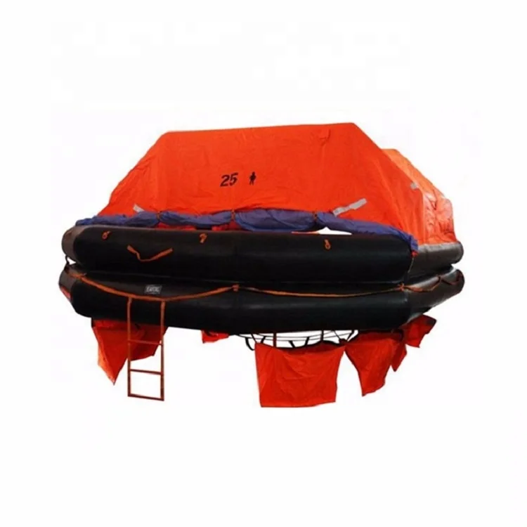 Manufacture wholesale SOLAS EC sea marine rescue 6 10 20 25 person inflatable life raft
