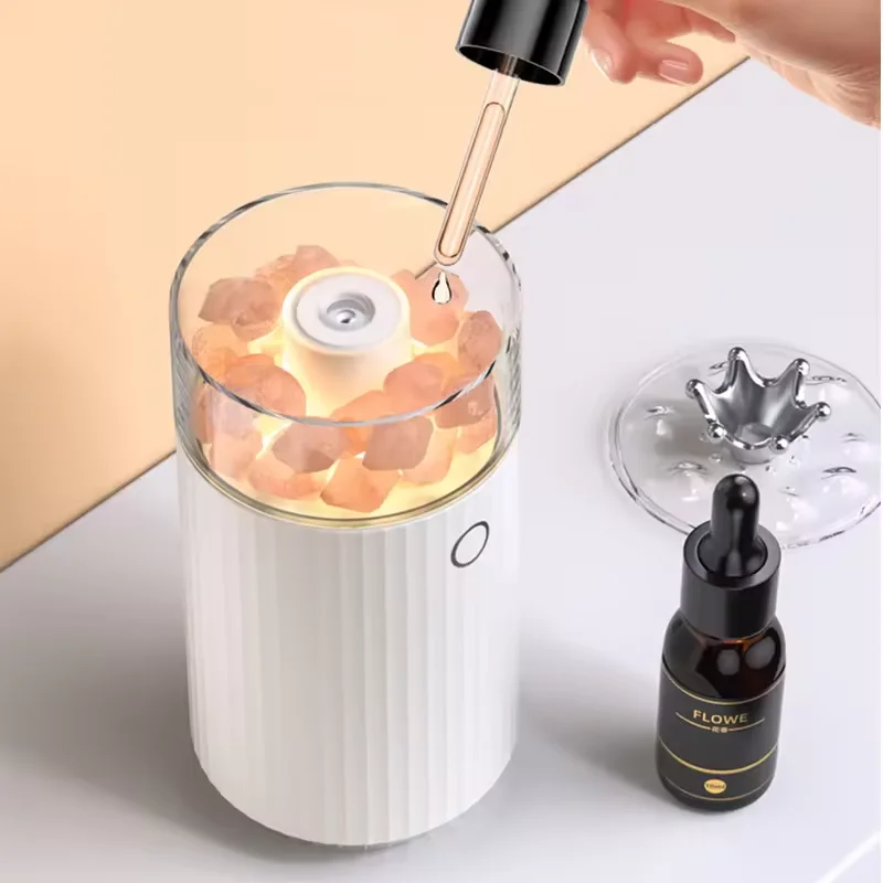 Portable USB Humidifier Essential Oil Diffuser 3-in-1 Aromatherapy Diffuser LED Salt Lamp Aroma Diffusers Humidifier