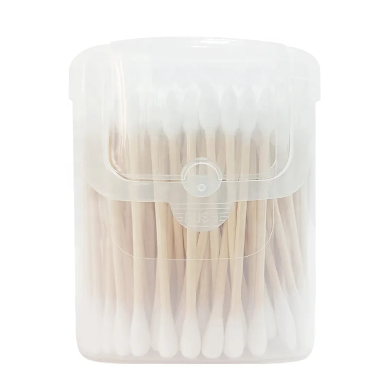 Ear cotton buds for cleaning bamboo stick swab