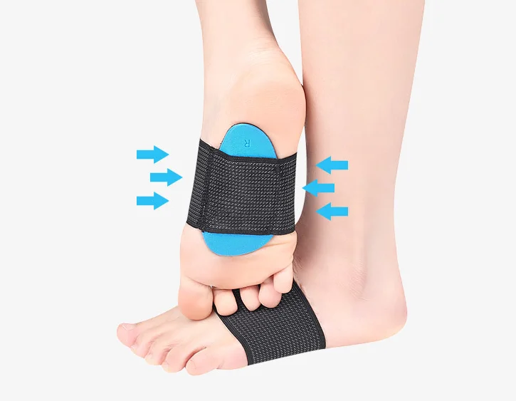Silicone Elastic Bandage Foot Orthotics Foot Insole Flatfoot And Heart Pad arch support