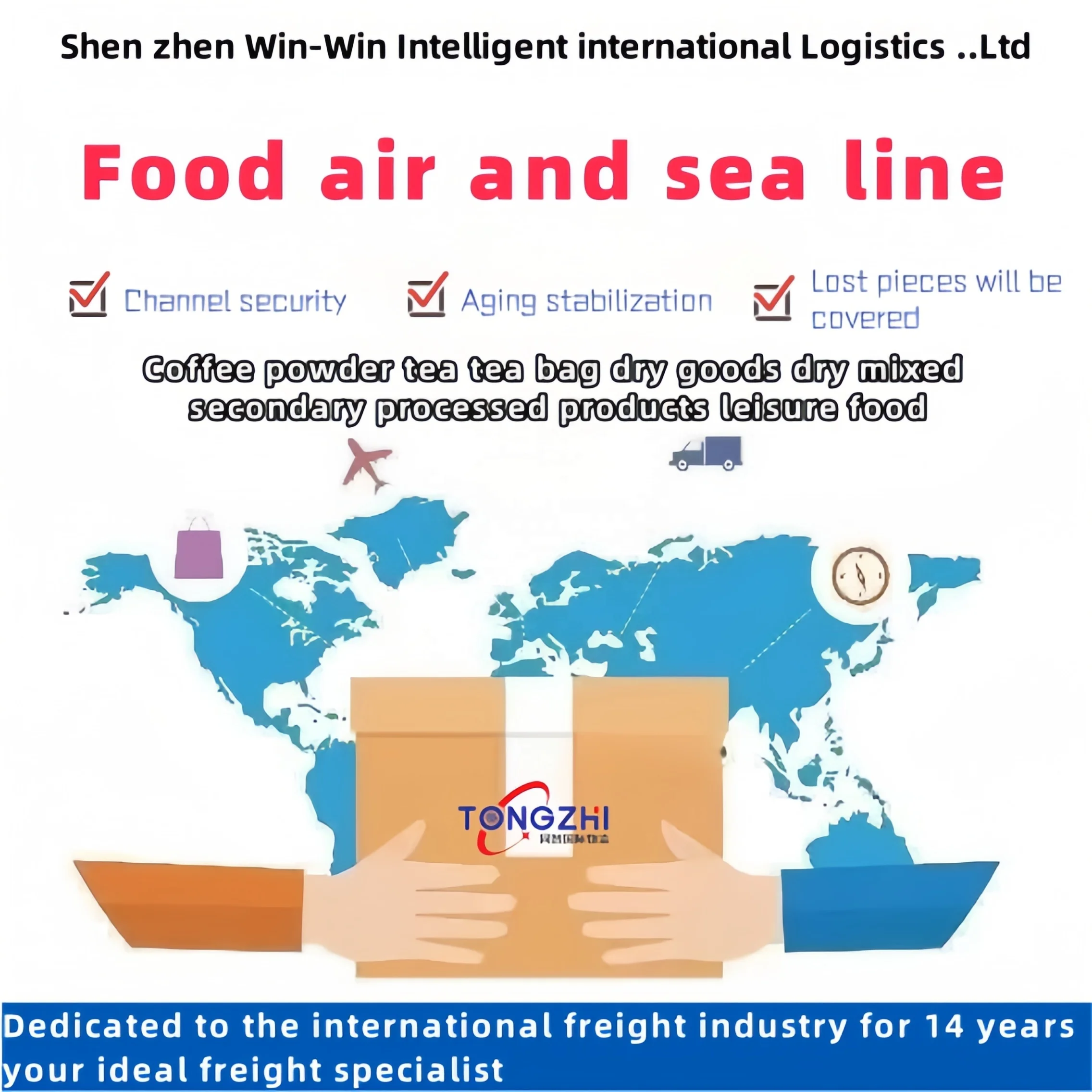 Food Air+Express freight forwarder door to door double clearance tax shipping agent europe