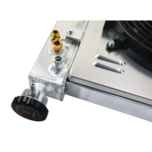 Hot sales  1 2 3 4  rows full Aluminum  Radiator & shroud fan for jeep ford dodge toyota GMC honda  Chevrolet buick car radiator