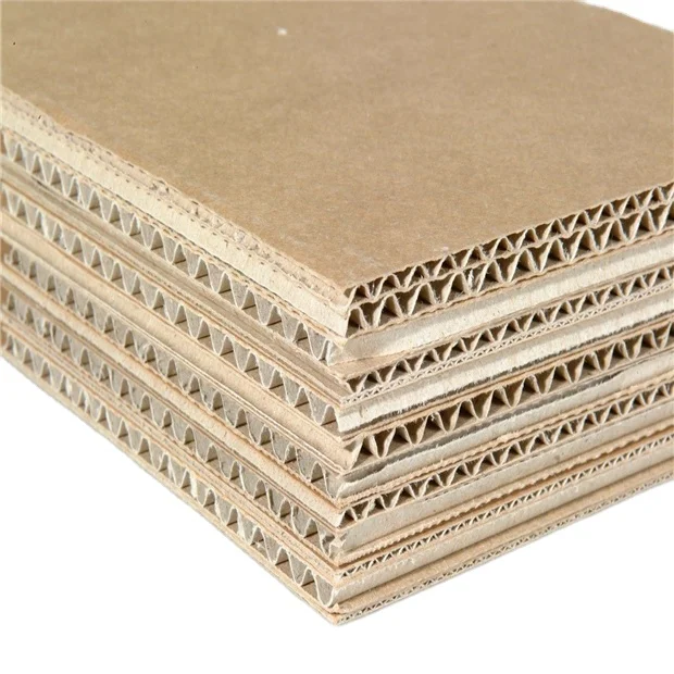 
Carton Manufacturing Custom Raw Material 130 - 440gsm Brown Printed Kraft Corrugated Cardboard Sheets 
