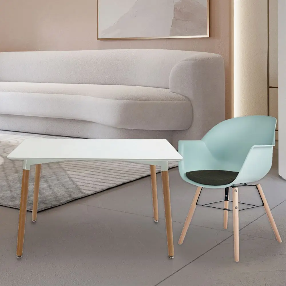 Factory wholesale coffee simple white rectangle small dining table