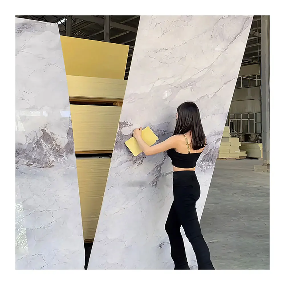 Longtime Longtime SPC board PVC Marble Board Stone Plastic UV Plate Wall Panel marble wall paneling sheet carbon slate marble