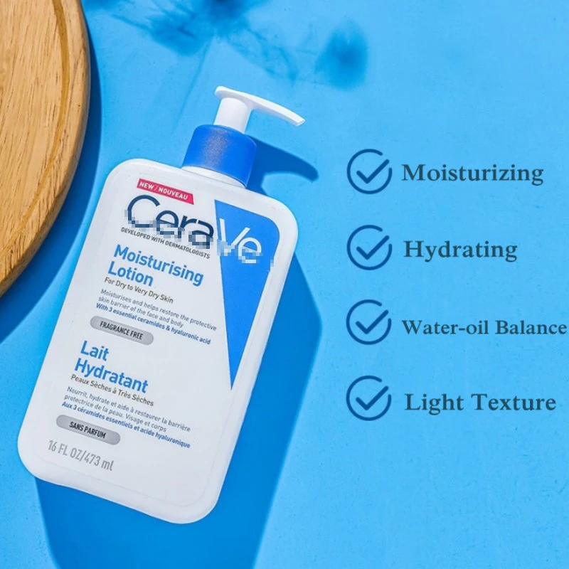 CeraVe Moisturizing Lotion for Dry Skin Body & Facial Moisturizer with Hyaluronic Acid and Ceramide Daily Body Cream Products
