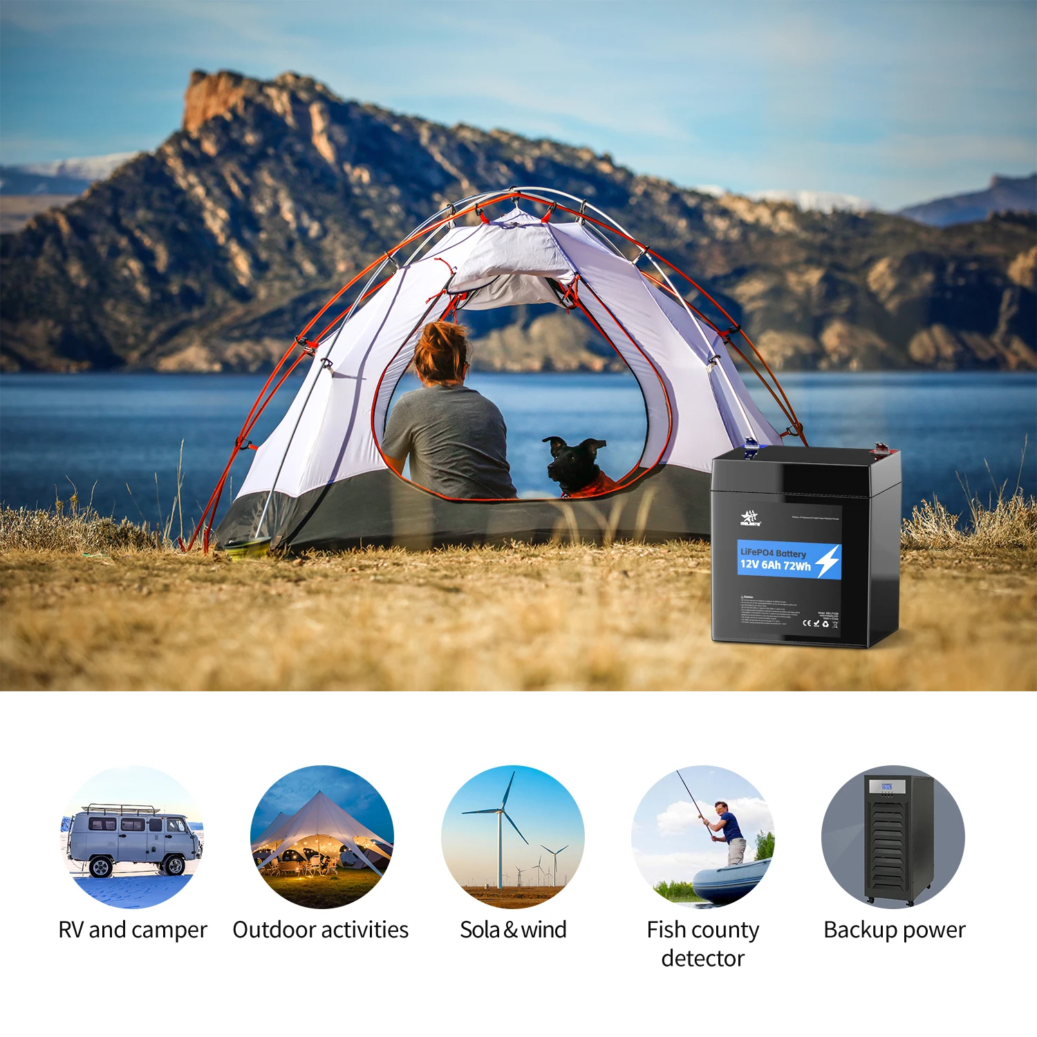 Oem Lifepo4 Battery Solar Battery 100ah 6ah Rechargeable 12v Lithium Ion Lifepo4 Batteries Pack