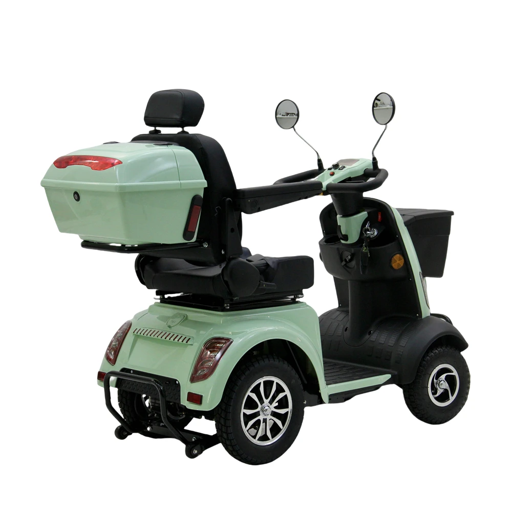 2024 new fashion custom made easy control handicapped disability electric powered mobility scooter with storage box