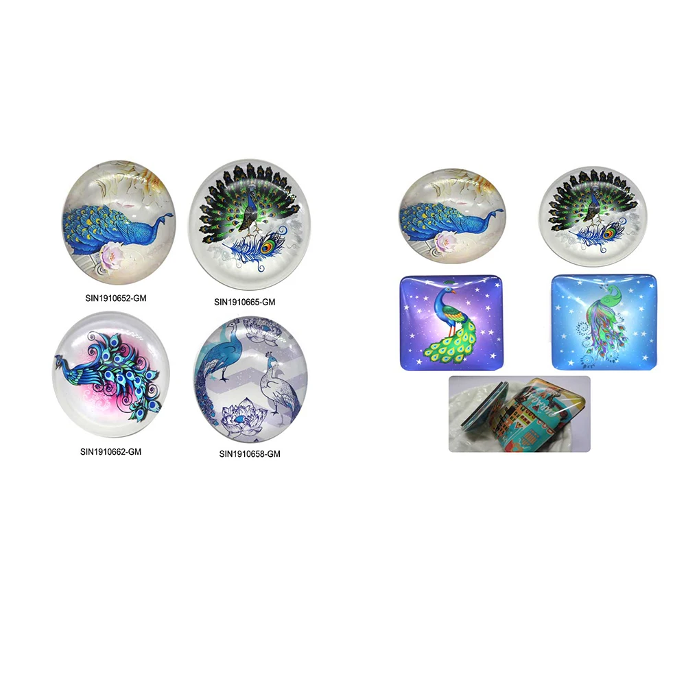 Wholesale Custom glass high quality Printed 3D Resin United States Souvenir Fridge Magnet