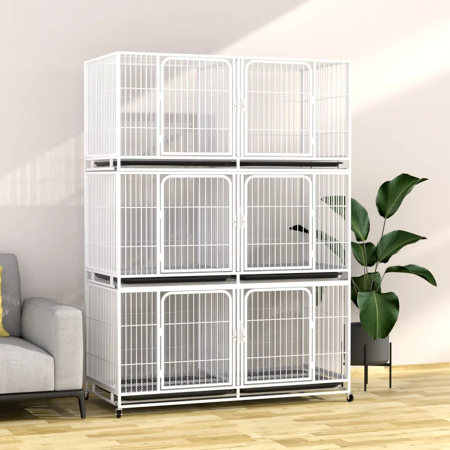 Free Combination Detachable Foldable Pigeon Rabbit Cat Breeding Three-Layer Cat House Double-Layer Household Dog Cage
