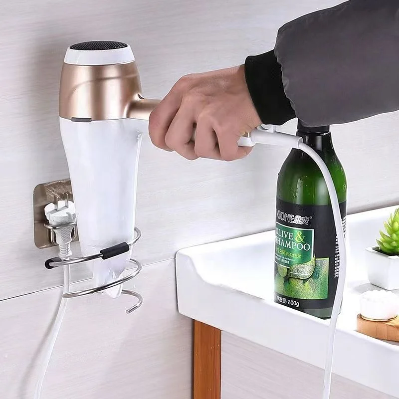 New Arrival Hair Care Tools Holder Wall Mount Bathroom Hair Dryer Holder for Barber Shop
