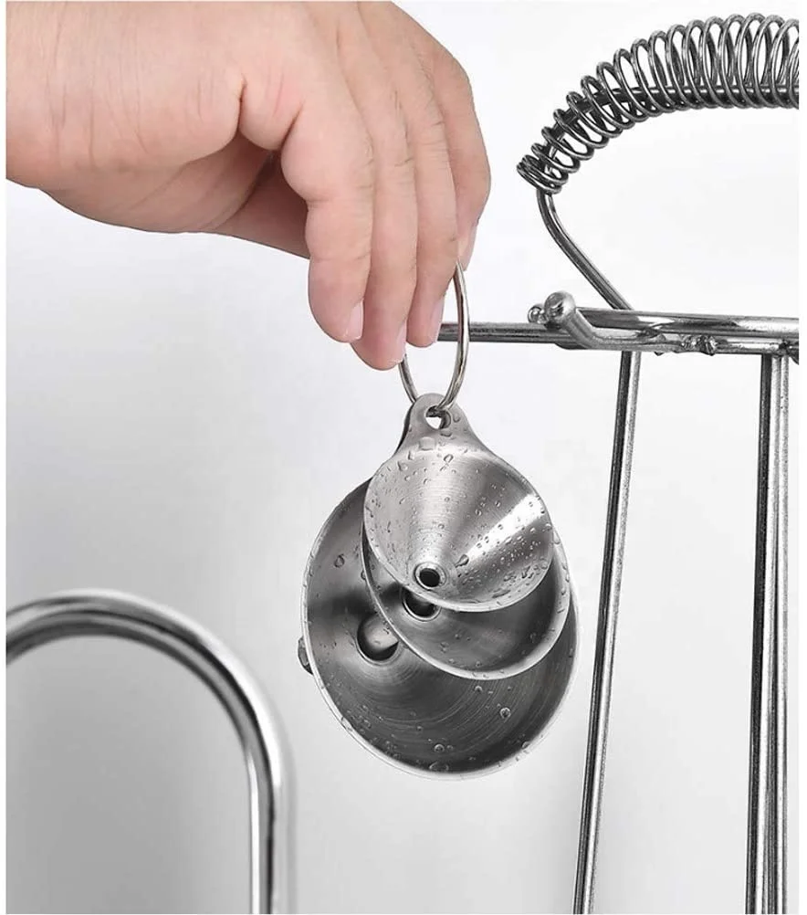 Chinese Manufacture Metal Stainless steel Funnel With Filter Strainer For Home And Kitchen
