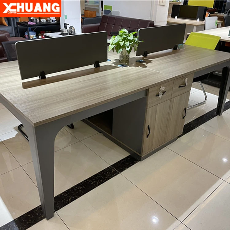 
Office desk workstation partition furniture 25mm thickness 4 seaters open workstation modular office desk 