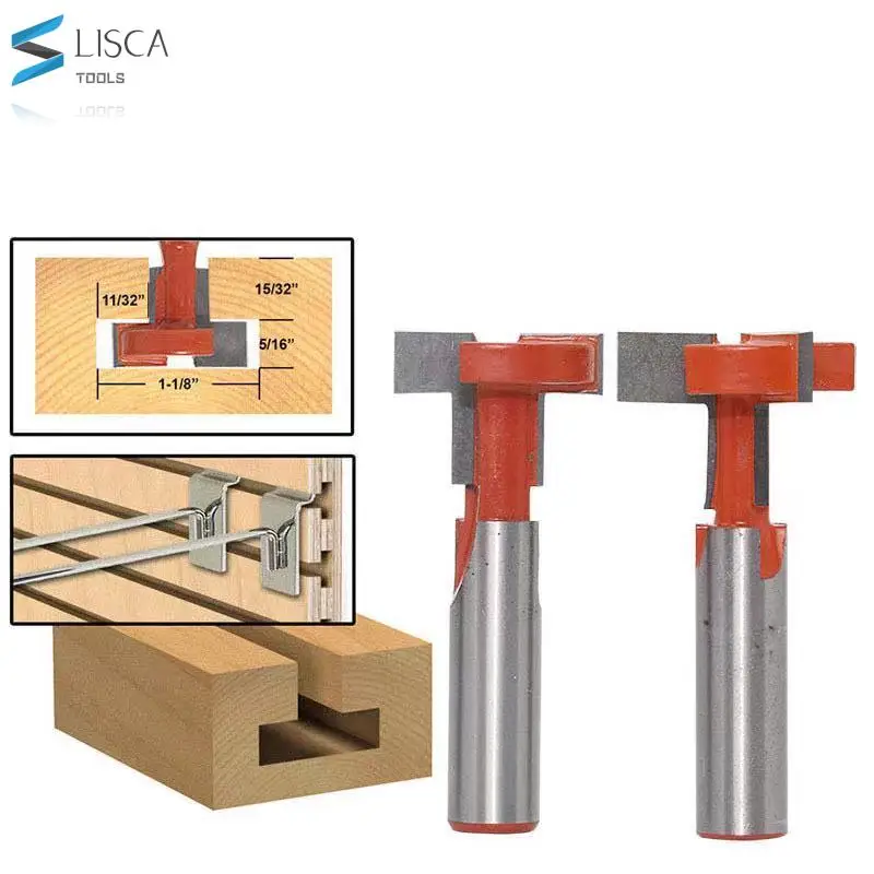 L-N245 1pcs 12mm Shank Top Quality T-Slot & T-Track Slotting Router Bit For Woodworking Chisel Cutter Wholesale Price