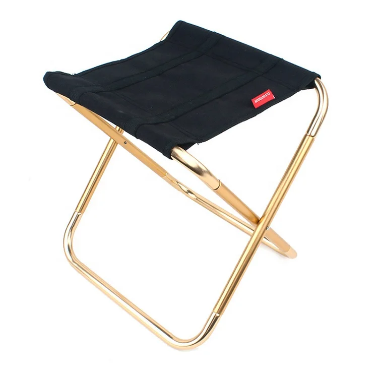 2024 New Portable Ultralight Aluminum Camping Stool Foldable Metal Stool for Outdoor for Picnic Fishing BBQ Hiking in Garden