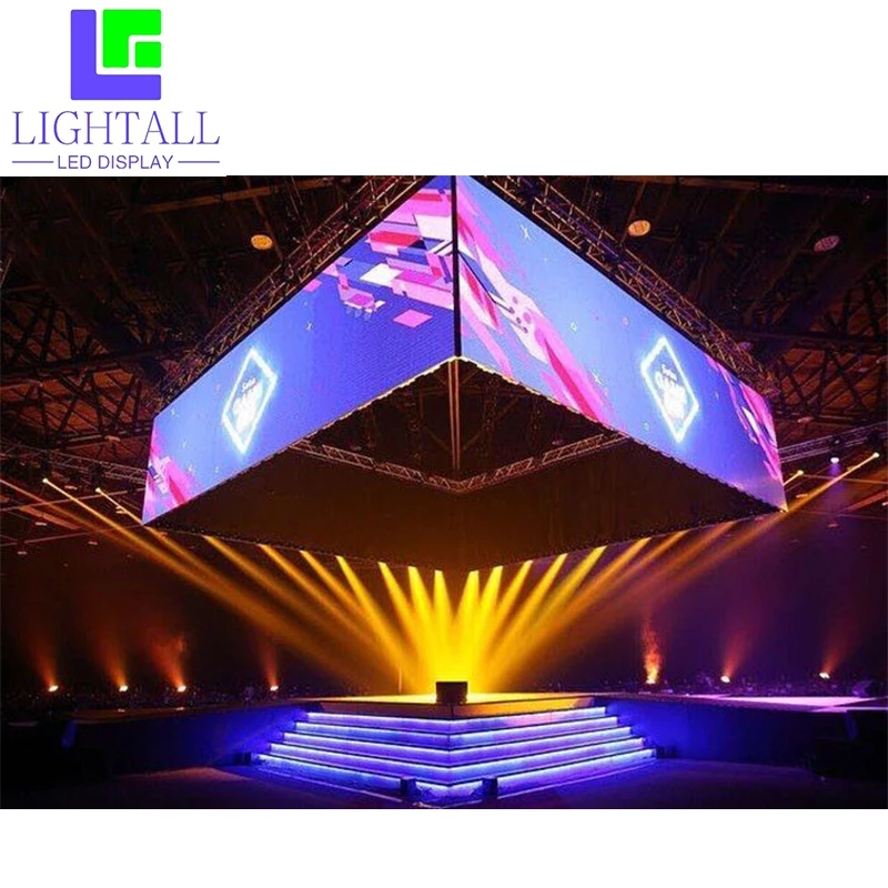 Portable P1.875 Indoor LED Screen 3.91mm Modular Video Walls DJ Booth Display Aluminum Rental Indoor Digital Signage