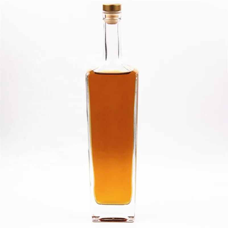 Изготовленный на заказ, 750 мл, 75 куб. См, с пробковым верхом, супер кремневый пустой, для Осло, виски, текилы, ликера, спирта, вина, водки, бокал, винная бутылка