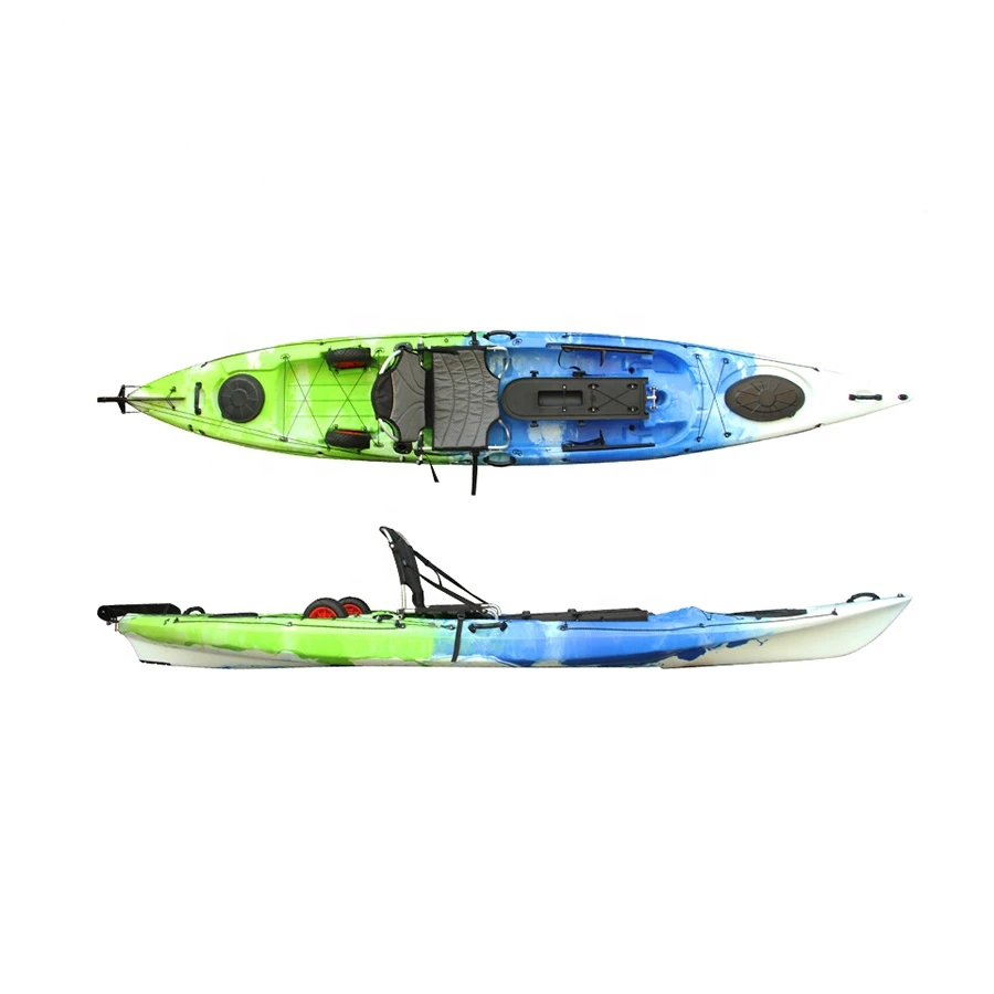 
Portable Sail Inflatable Tandem Kayak Fishing Pedal Kayak 