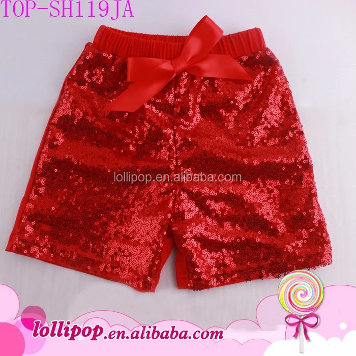 Little Fashionista Summer Sequin Short Panties Multicolor Baby Girls Shiny Shorts Boutique Sparkle Child Model Images